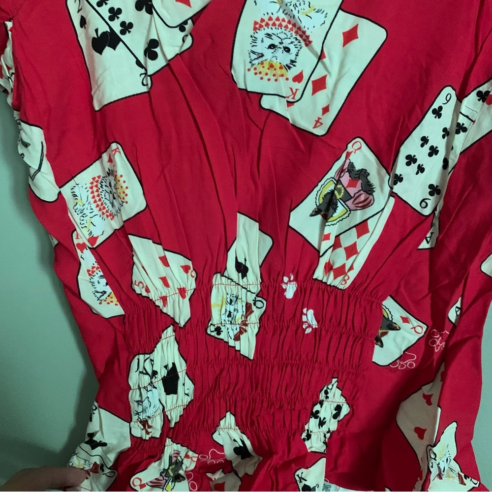 🎊  ModCloth X Collectif Dealing With The Cuteness Top Size UK 6 US Small - Picture 6 of 7